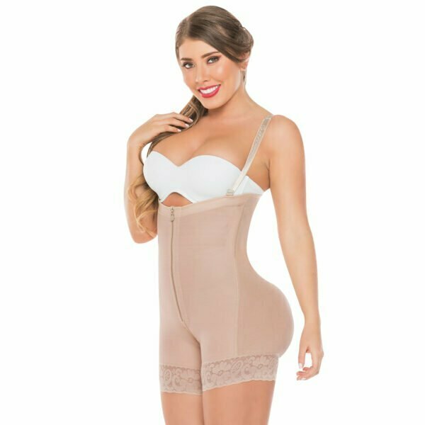 527-3 Faja short strapless con levantacola interno