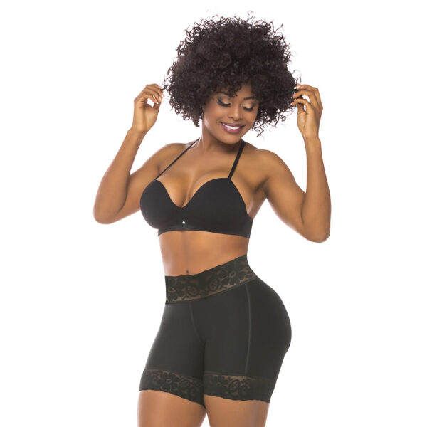 321-CE Short levanta cola en franela con encaje en la cintura - Imagen 5