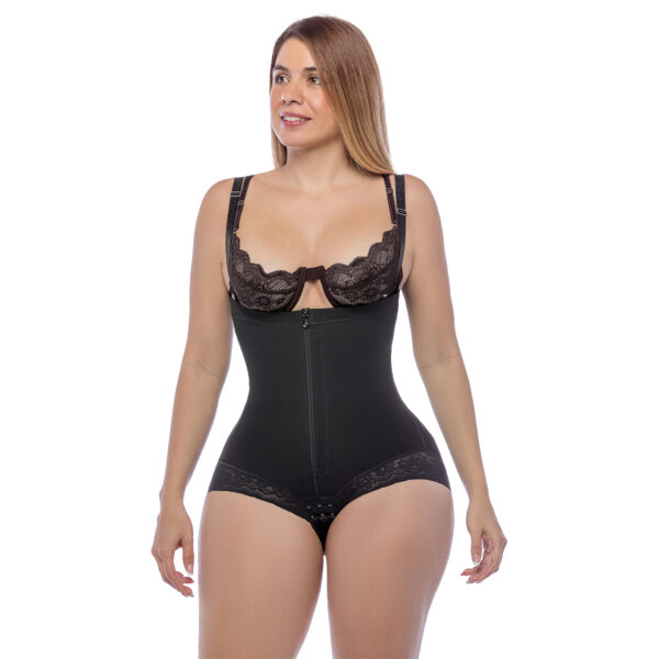 412 Body cachetero strapless con encaje siliconado - Imagen 3