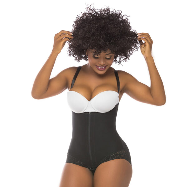 412 Body cachetero strapless con encaje siliconado - Imagen 5