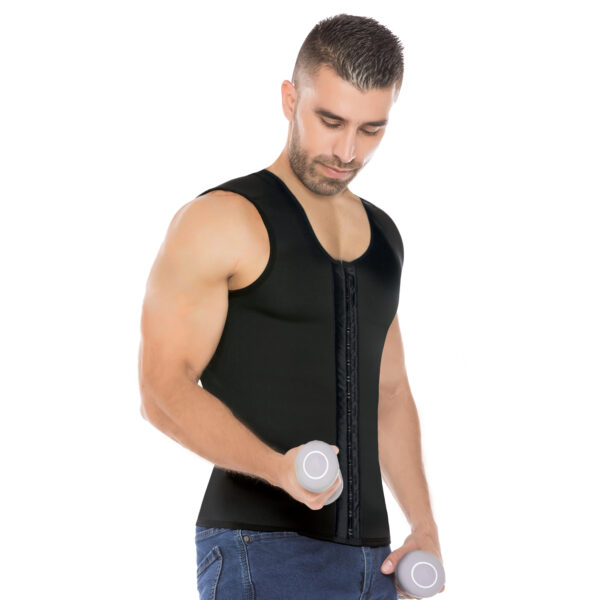677-S Chaleco hombre en neopreno con cierre - Imagen 2